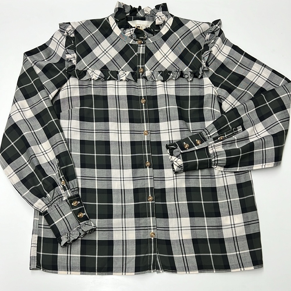 ✨ BARBOUR ✨ Modern Heritage Angelina Poplar Tartan Shirt 8 (USA 4) - Picture 6 of 16